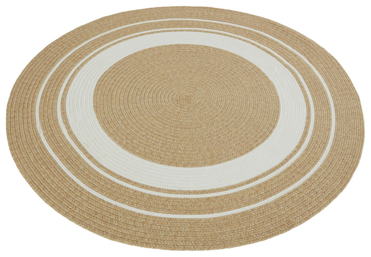 OUTDOORTEPPICH 200 cm Braided Beige, Creme  - Beige/Creme, Design, Kunststoff (200cm) - Hanse Home