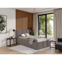 POLSTERBETT Lattenrost, Bettkasten Dunkelgrau 90/200 cm  - Dunkelgrau, MODERN, Holz/Textil (90/200cm) - Livetastic