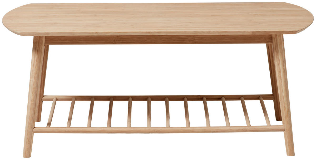 COUCHTISCH Noble Bambus vollmassiv 110/50/45 cm rechteckig Naturfarben  - Naturfarben, ROMANTIK / LANDHAUS, Holz (110/50/45cm) - MID.YOU