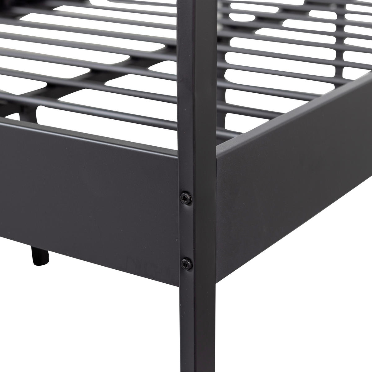 METALLBETT 120/200 cm  in Schwarz  - Schwarz, Basics, Metall (120/200cm) - MID.YOU