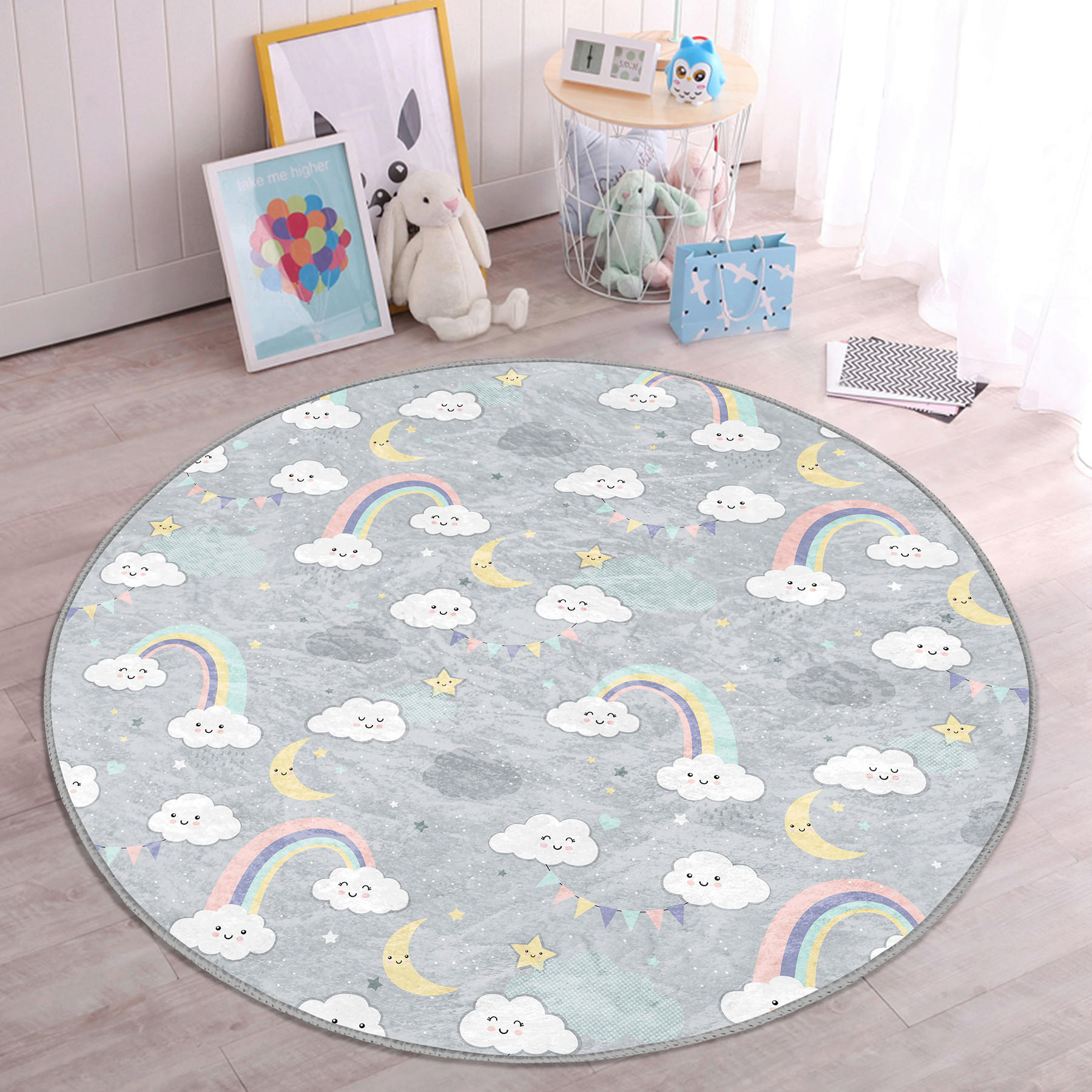 XXXLutz Kinderteppich Mehrfarbig 150x150 cm