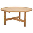 COUCHTISCH Wildeiche massiv 80/80/40 cm rund Wildeiche  - Wildeiche, Design, Holz (80/80/40cm) - Linea Natura