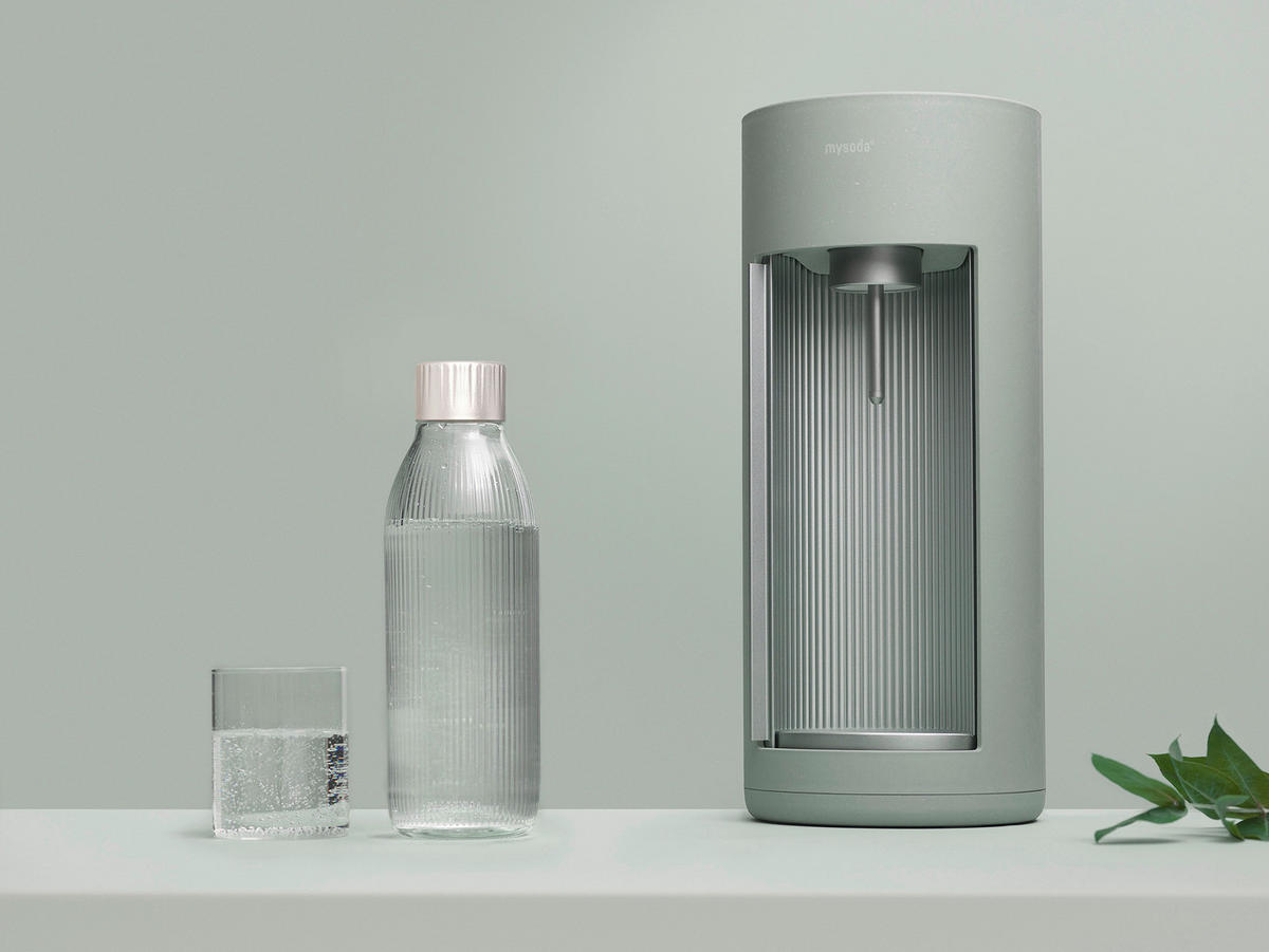 WASSERSPRUDLER-FLASCHE Glasflasche für GLASSY Kollektion  - Transparent, Basics, Glas (8.5/28cm) - mysoda