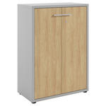 KOMMODE Texas  in 78,1/110/40 cm  - Hellgrau/Alufarben, MODERN, Holzwerkstoff/Kunststoff (78,1/110/40cm) - Novel