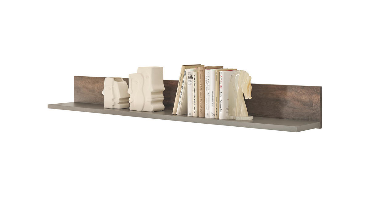WANDBOARD Anthrazit, Eichefarben  - Eichefarben/Anthrazit, Design, Holzwerkstoff (152/17/20cm) - MID.YOU