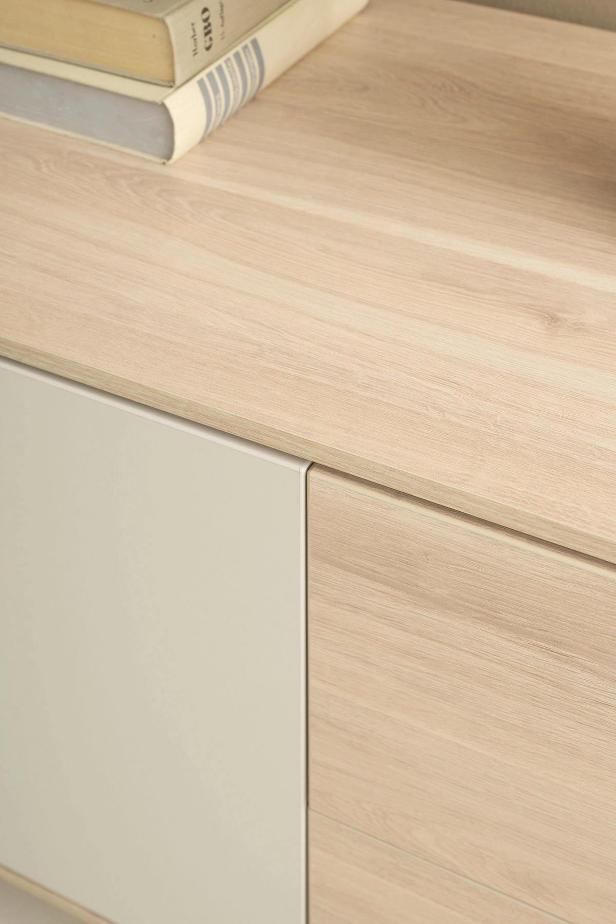 SIDEBOARD LABOE 197/67/41 cm 2 Schublade(n)  - Eiche Bianco/Seidengrau, MODERN, Holzwerkstoff (197/67/41cm) - Schöner Wohnen