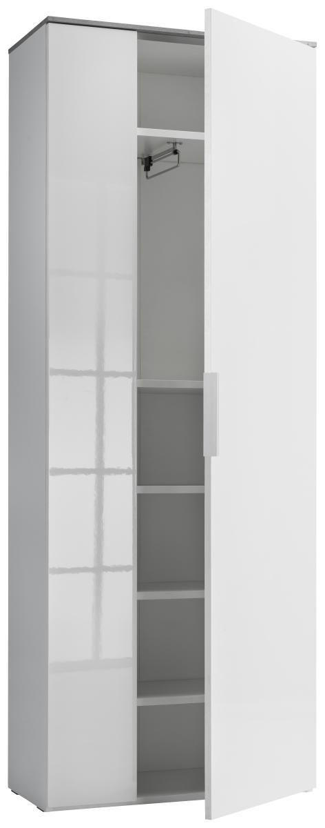ORMAR ZA PREDSOBLJE - bela, Dizajnerski, metal/pločasti materijal (70/188/35cm) - Xora