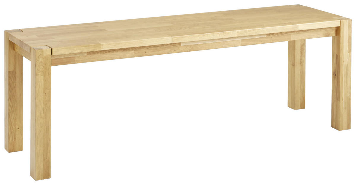 SITZBANK 140/47/40 cm Eichefarben Eiche massiv  - Eichefarben, KONVENTIONELL, Holz (140/47/40cm) - Valdera
