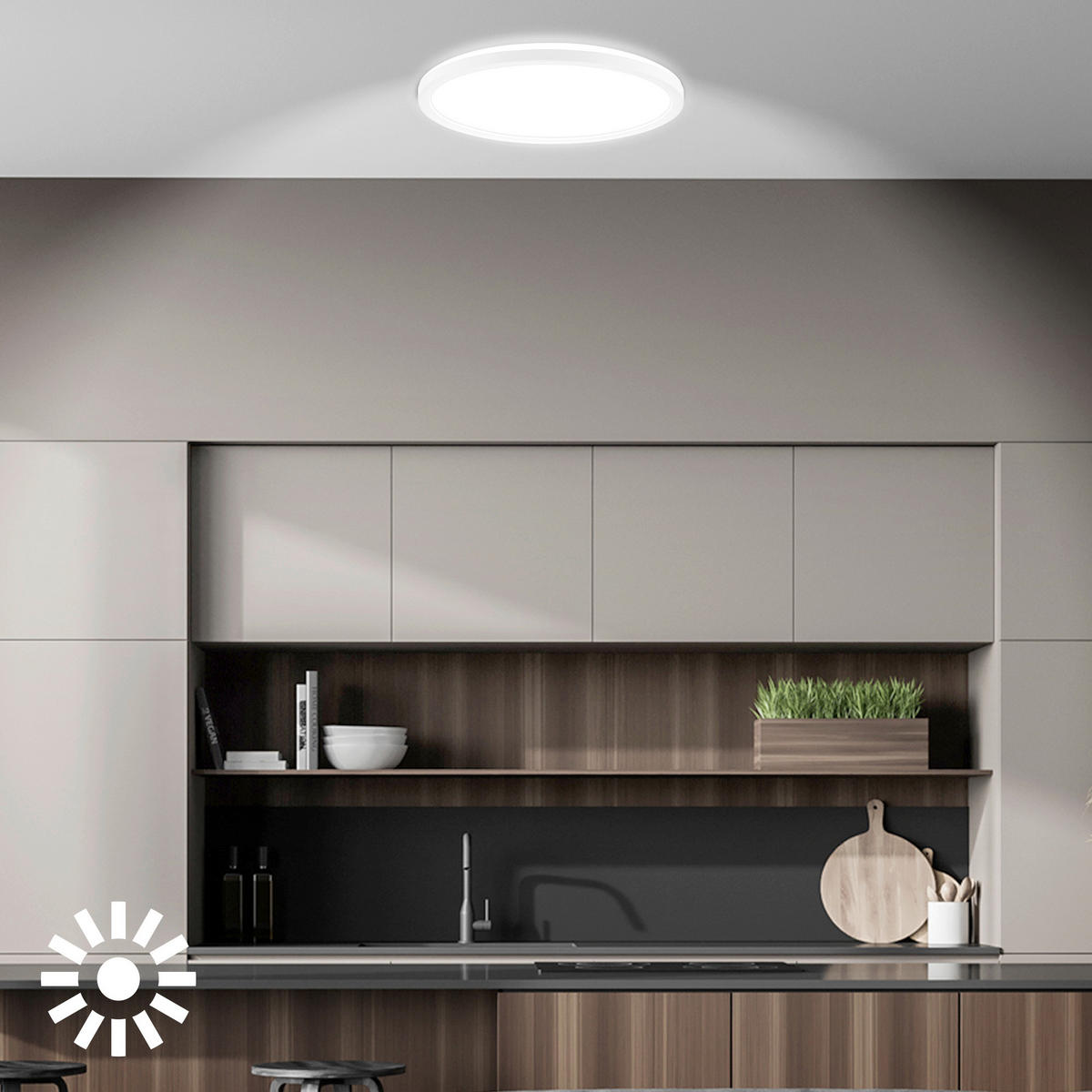LED-PANEEL Tava A 29,3/2,8 cm   - Weiß, Basics, Kunststoff (29,3/2,8cm)