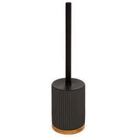 WC-GARNITURA S ŠČETKO - črna, Basics, umetna masa (8,8/40/8,8cm) - Homeware