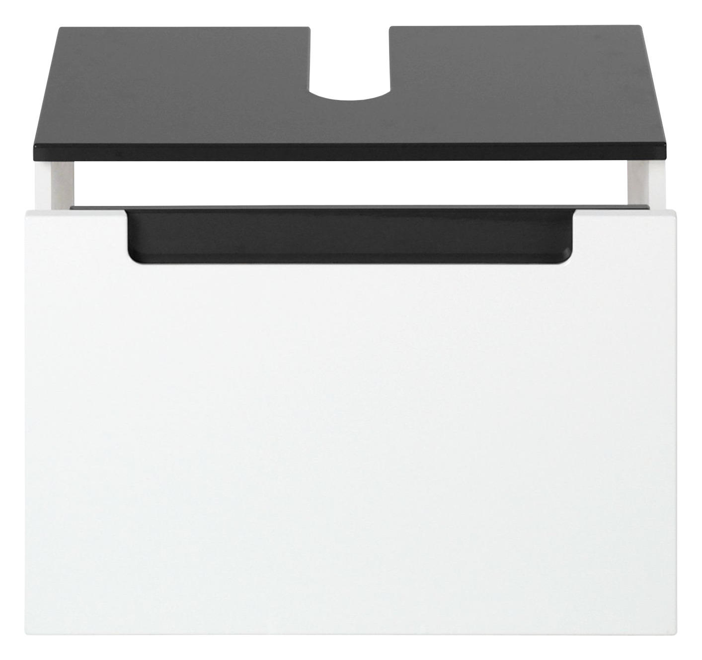 WASCHBECKENUNTERSCHRANK 60/40/35 cm - Anthrazit/Weiß, MODERN, Holzwerkstoff (60/40/35cm) - Held