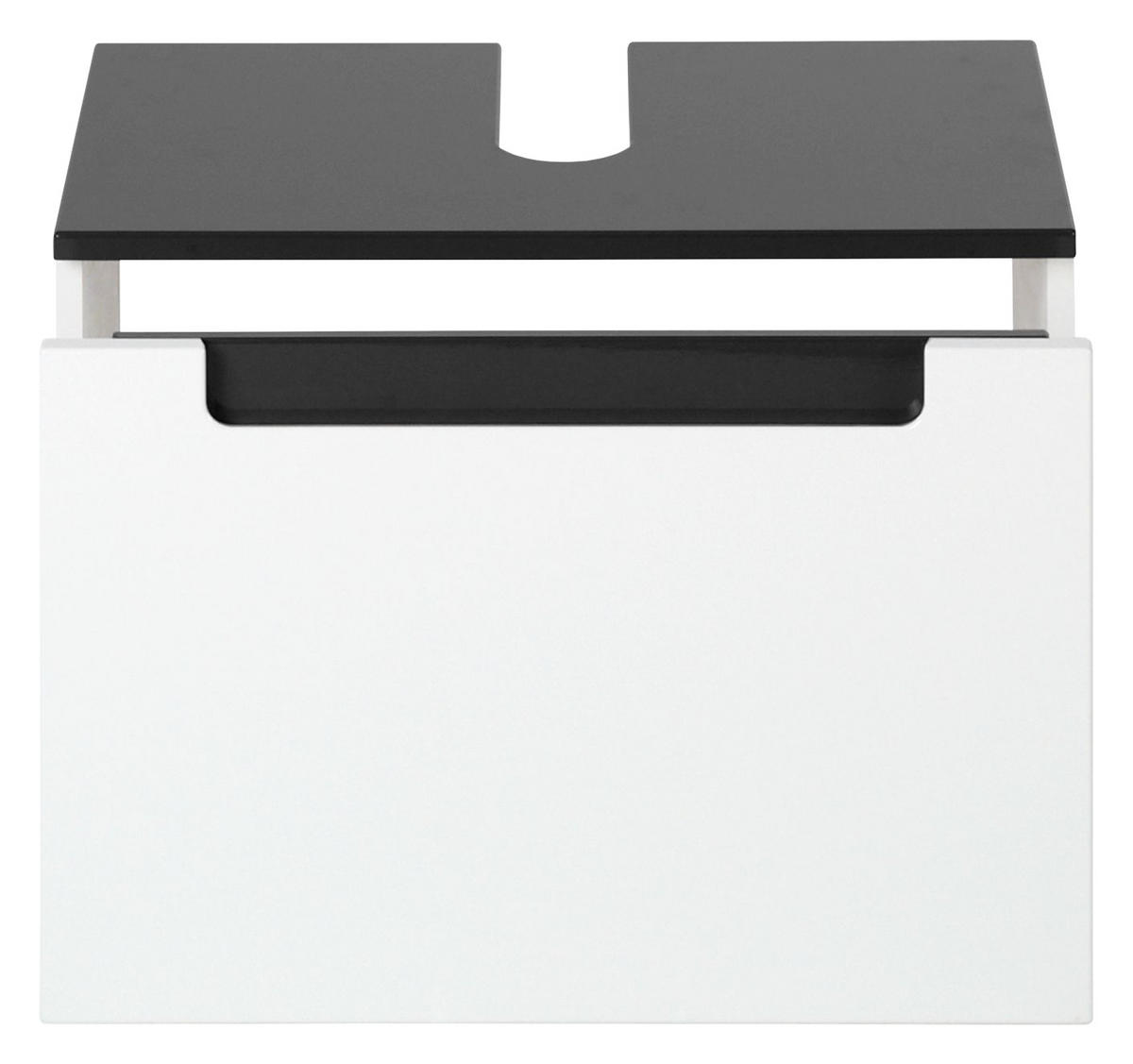 WASCHBECKENUNTERSCHRANK 60/40/35 cm  - Anthrazit/Weiß, MODERN, Holzwerkstoff (60/40/35cm) - Held