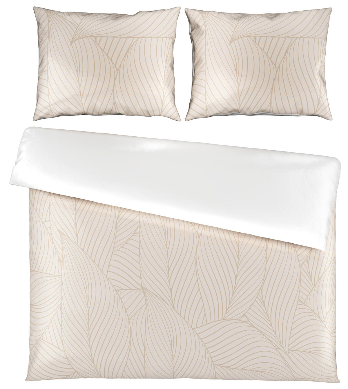 POSTELJINA SA DVA LICA SANDY 200/200 cm saten sivobraon  - sivobraon, Konvencionalno, tekstil (200/200cm) - Esposa