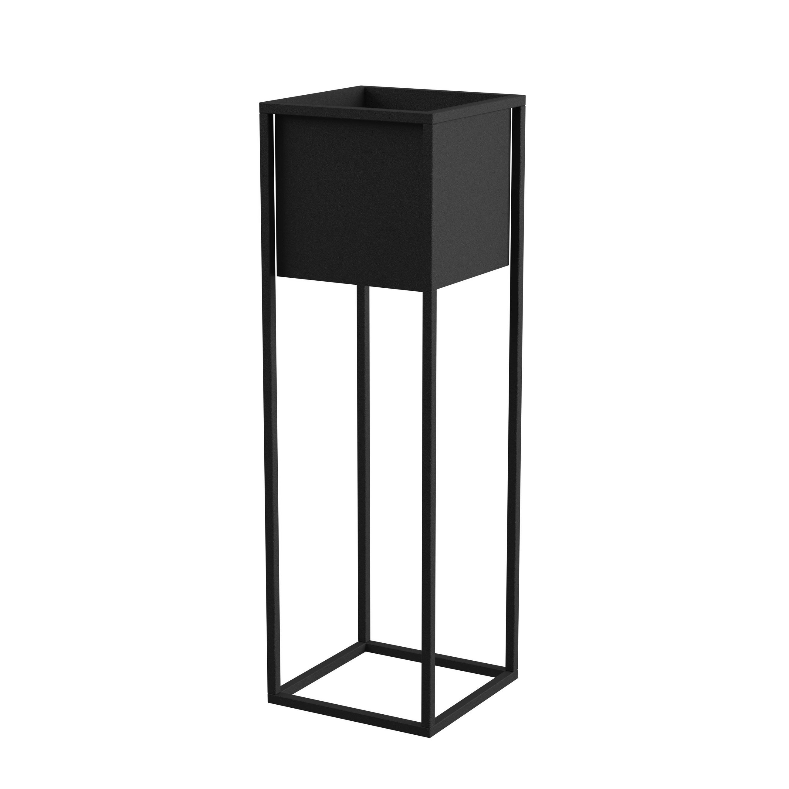 BLUMENSTÄNDER Metall  - Schwarz, Basics, Metall (28/90/28cm)