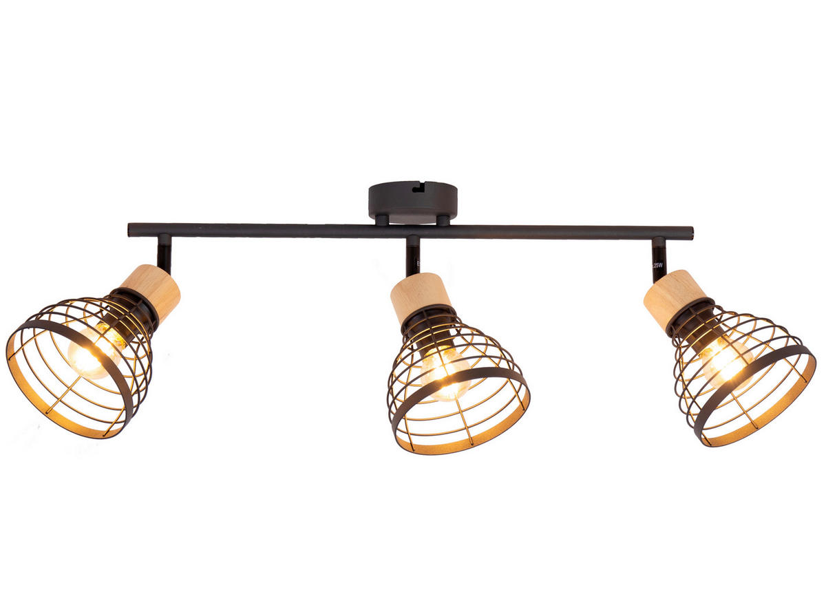 REFLEKTOR ESPEN  - braon/crna, Trendi, drvo/metal (15/50/20cm)