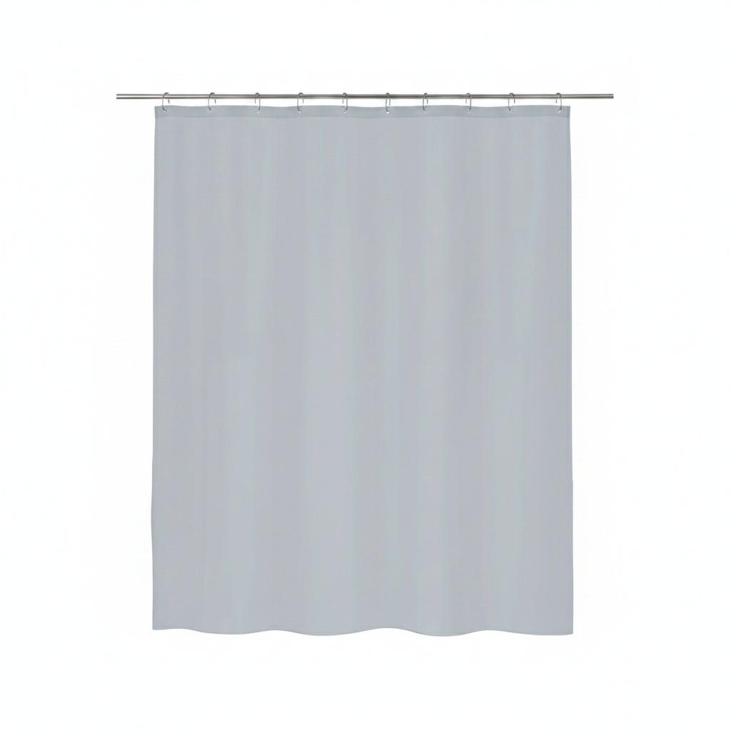 DUSCHVORHANG PRIMO 180/180 cm  - Grau, Basics, Textil (180/180cm) - Spirella