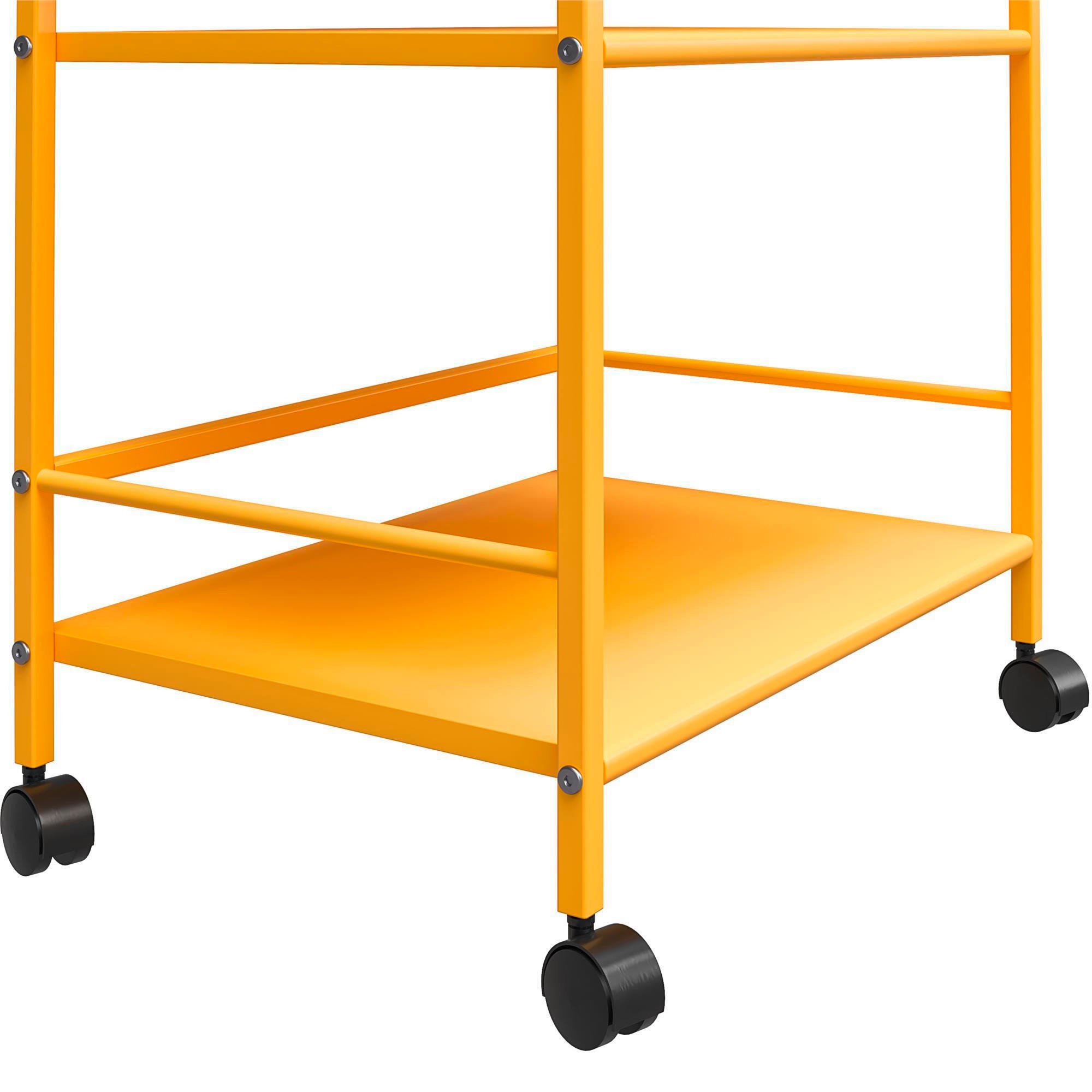 Thumbnail - Mid.you Servierwagen Cache, Gelb, Metall, rechteckig, Rollen, 43x77x29 cm, Esszimmer, Barmöbel, Barwagen