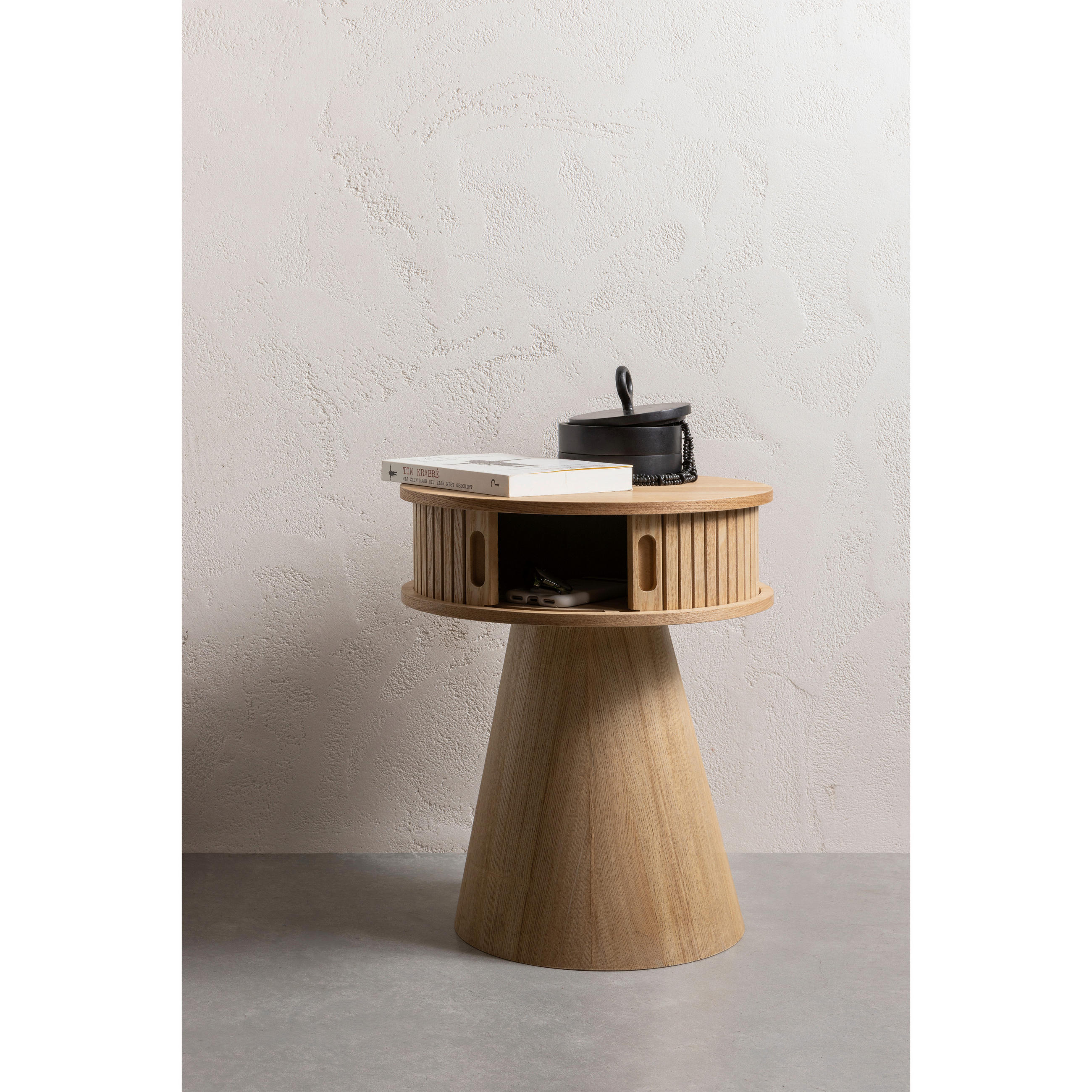 NACHTTISCH Pappel  - Naturfarben, Design, Holz/Holzwerkstoff (38/38/46cm) - Livetastic