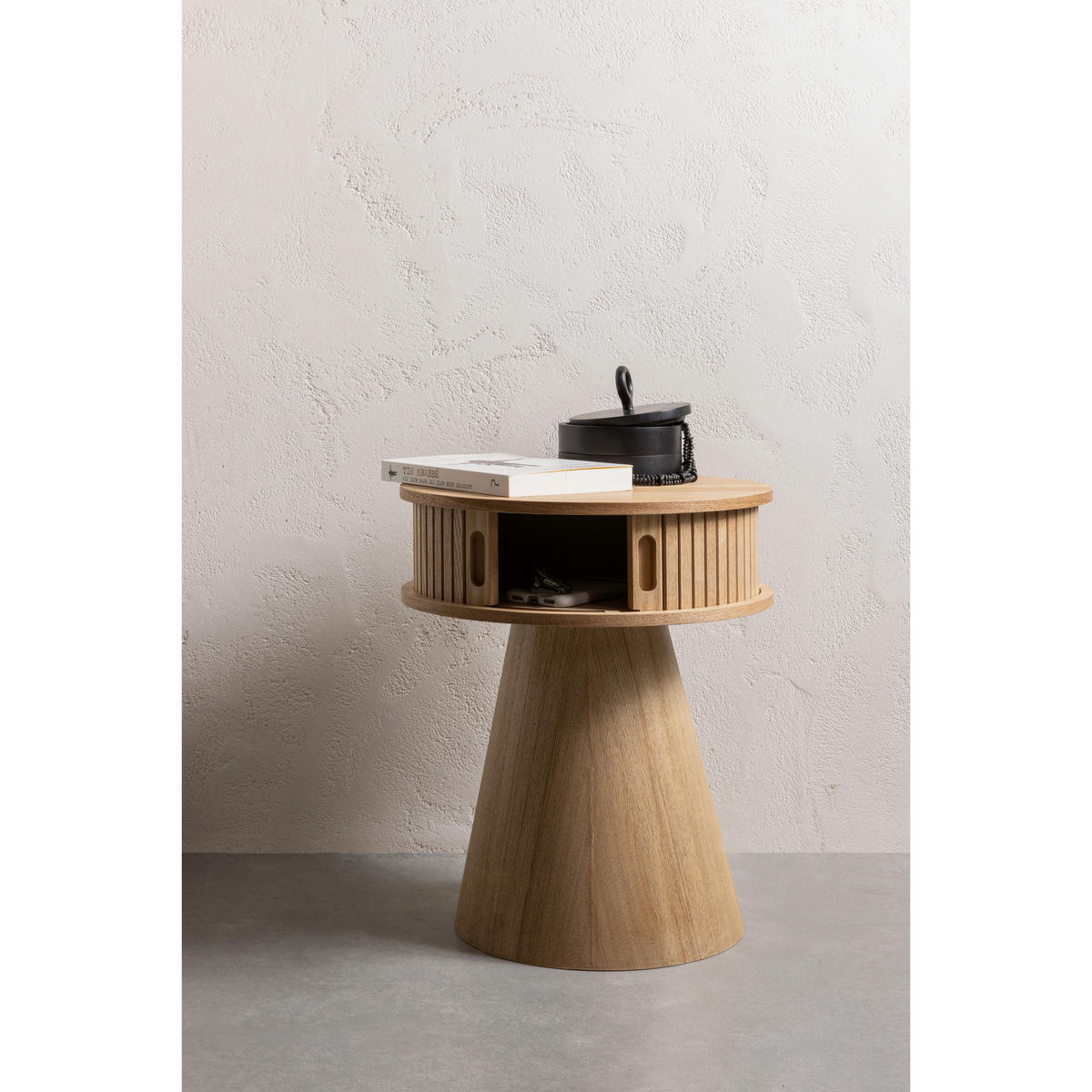 NACHTTISCH  in Pappel Naturfarben  - Naturfarben, Design, Holz/Holzwerkstoff (38/38/46cm) - Livetastic