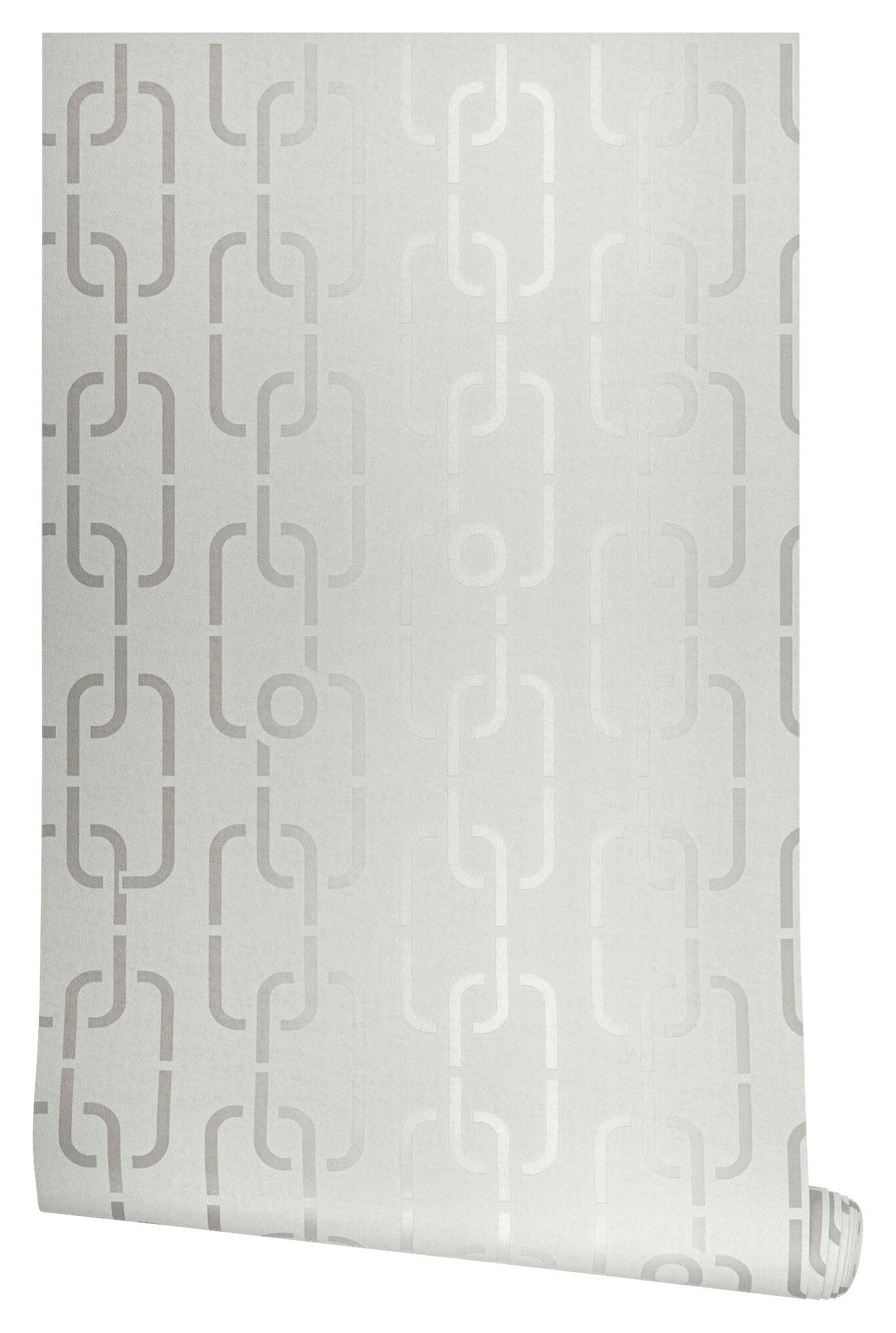 VLIESTAPETE 10.05 m J! CHAINS  - Hellgrau, Design, Textil (53/1005cm) - Joop!