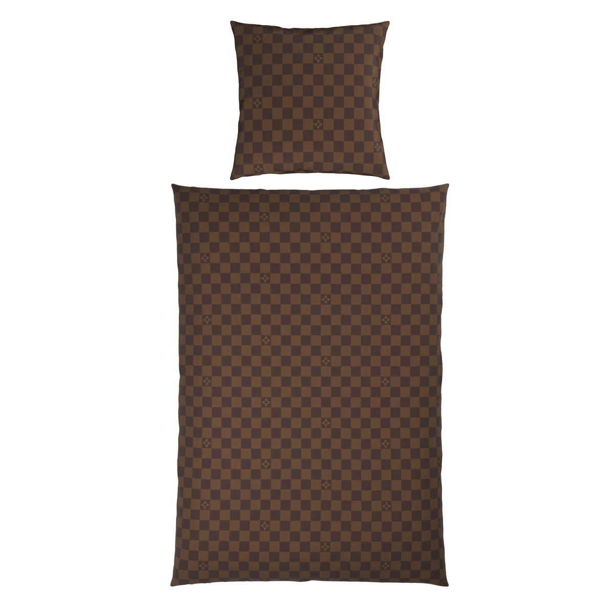BETTWÄSCHE 2-teilig Satin 135/200 cm  - Braun, Design, Textil (135/200cm) - Ambia Home