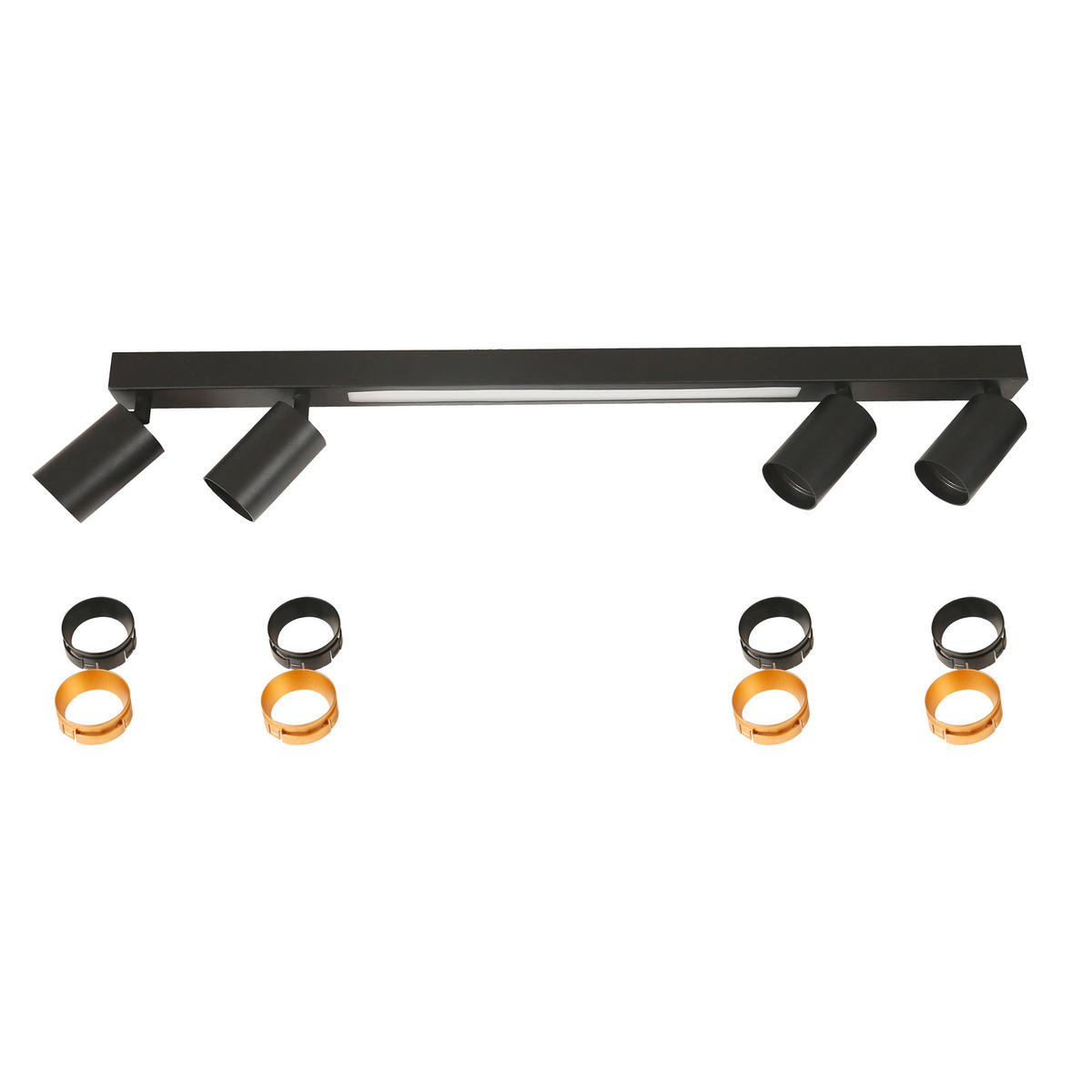 LED-DECKENSTRAHLER   - Schwarz, KONVENTIONELL, Metall (14.5/100/5.5cm)