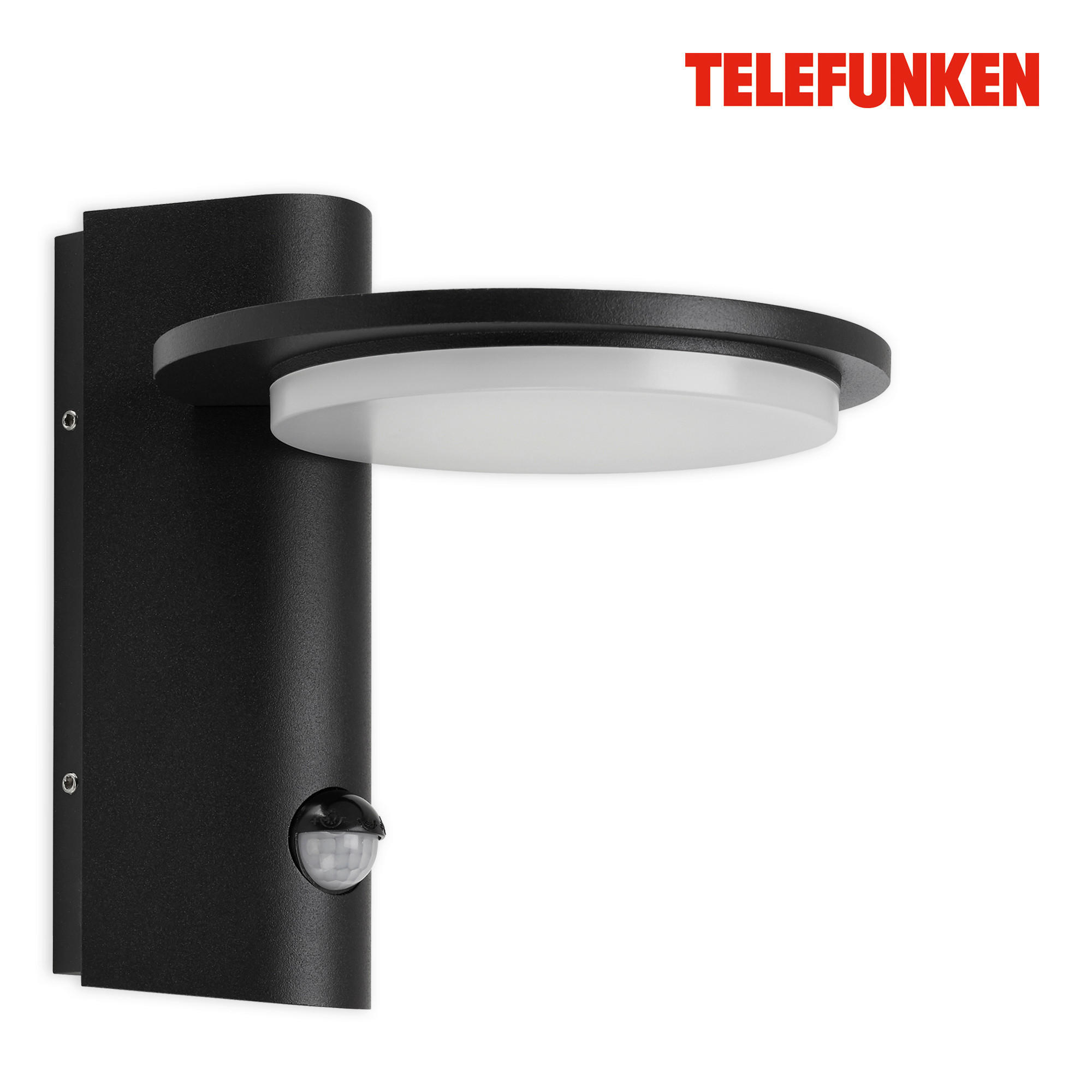 ZIDNA SVJETILJKA VANJSKA  - crna, Basics, metal/plastika (16/18/18,7cm) - Telefunken