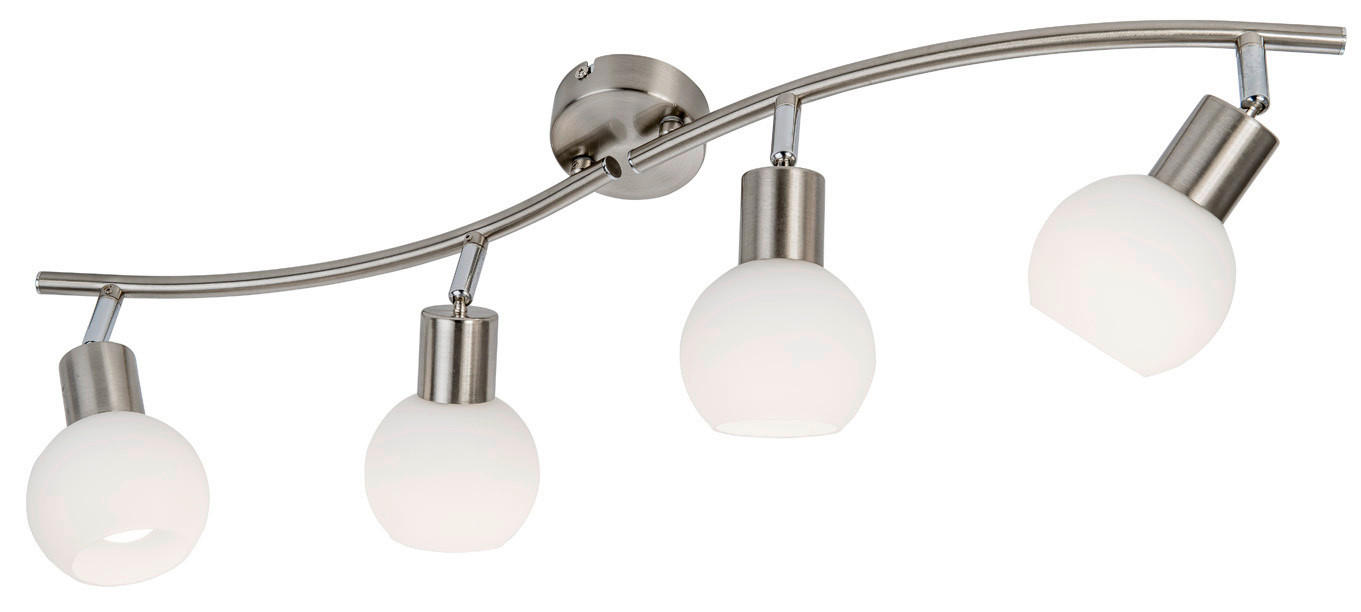 STRAHLER 70,5/9/21 cm   - Opal/Weiß, Basics, Glas/Metall (70,5/9/21cm) - Novel