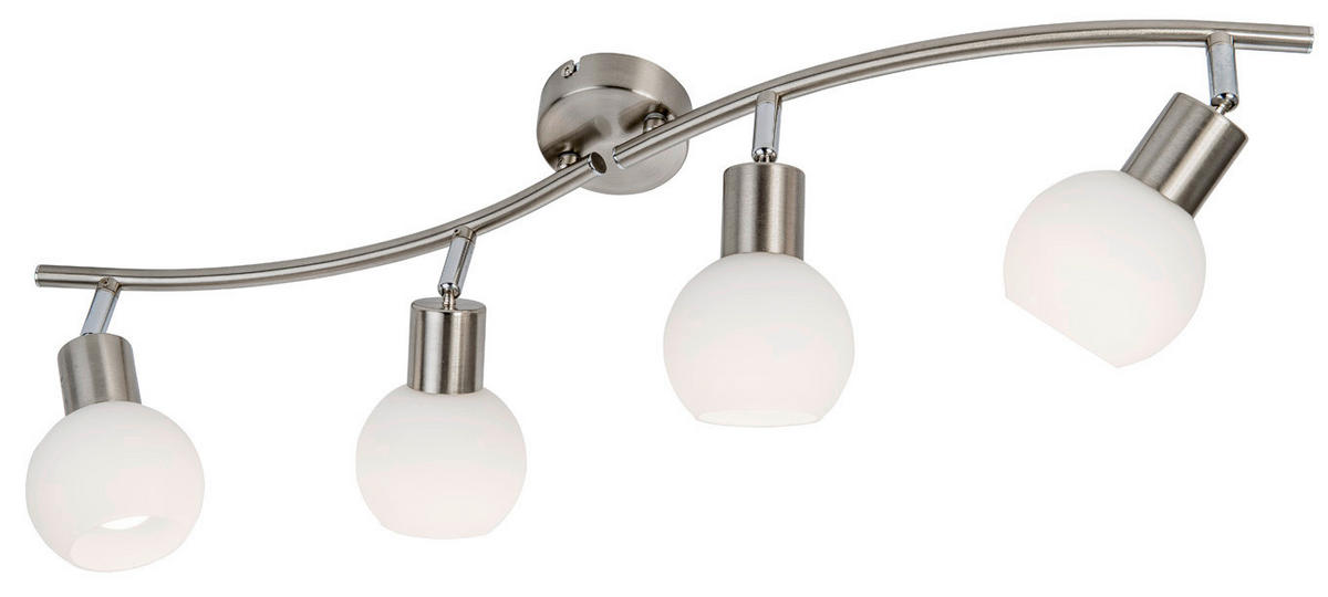 STRAHLER 70,5/9/21 cm   - Opal/Weiß, Basics, Glas/Metall (70,5/9/21cm) - Novel