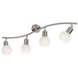 STRAHLER 70,5/9/21 cm - Opal/Weiß, Basics, Glas/Metall (70,5/9/21cm) - Novel