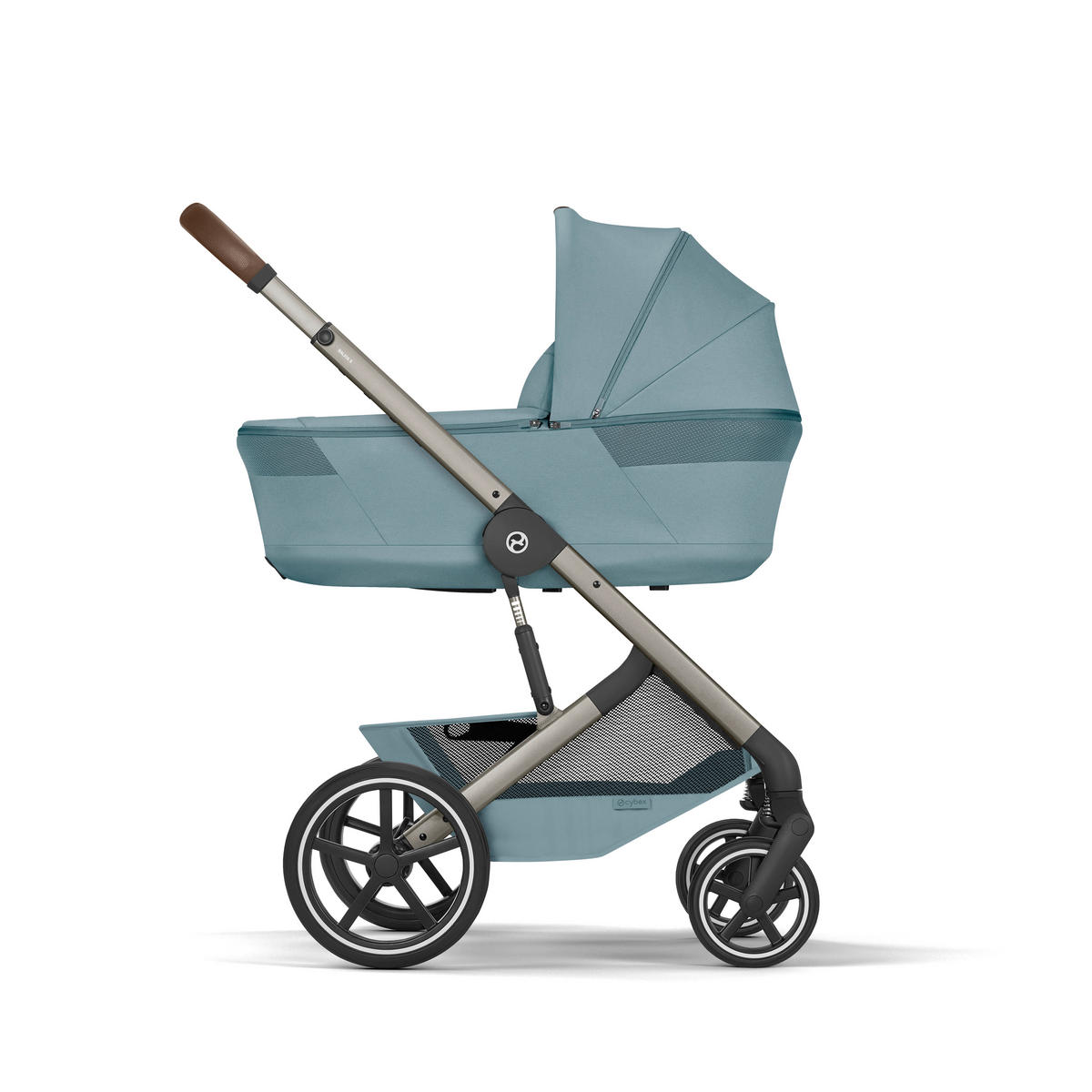 KOMBINIRANA DJEČJA KOLICA  Balios S Lux TPE inkl. Fold-Carrycot  - svijetlo plava/taupe, Basics, tekstil/metal (87/60/108cm) - cybex GOLD