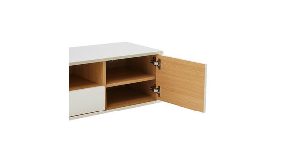 LOWBOARD  in 150/30/40 cm  - Eichefarben/Weiß, Design, Holzwerkstoff (150/30/40cm) - Xora