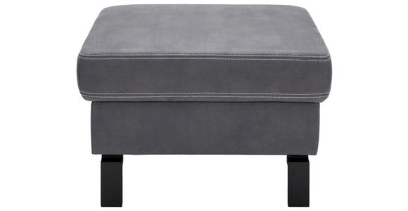 HOCKER Mikrofaser Grau  - Beige/Schwarz, Design, Textil/Metall (70/45/70cm) - Hom`in