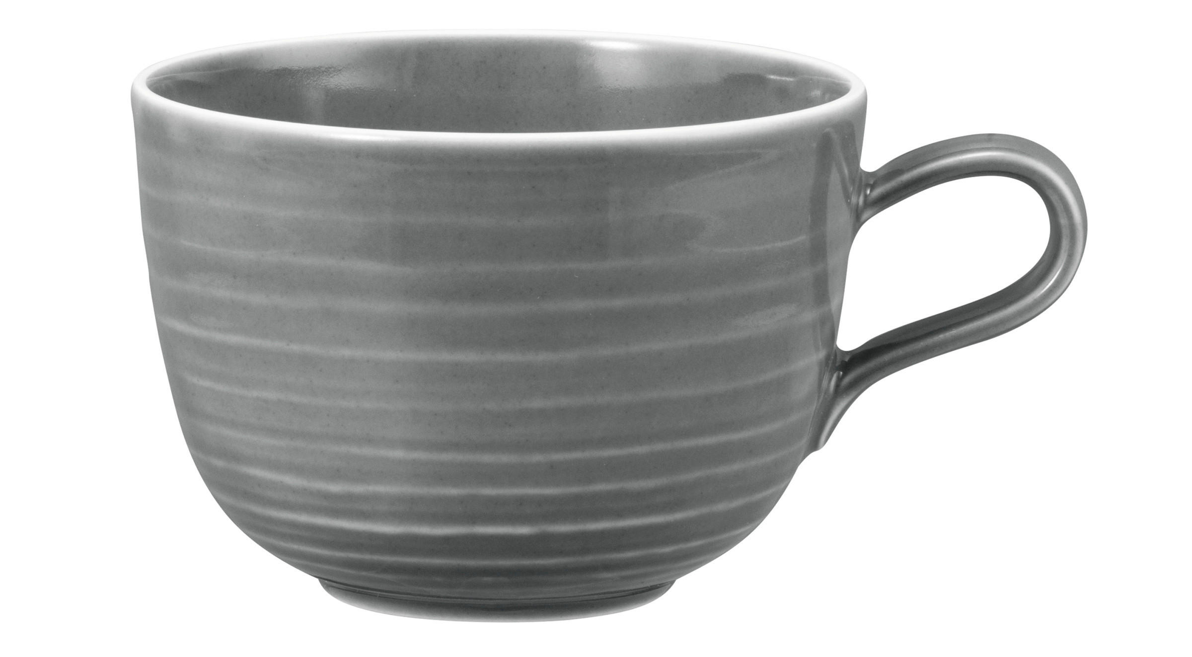 FRÜHSTÜCKSTASSE Terra  - Grau, Basics, Keramik (0,4l) - Seltmann Weiden