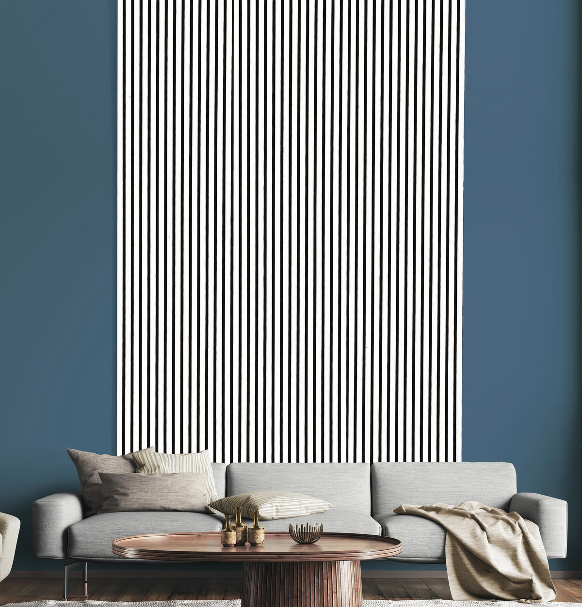 AKUSTIKPANEEL Weiß foliert 57.25/1.9/240 cm  - Weiß, KONVENTIONELL, Holzwerkstoff/Textil (57.25/1.9/240cm)