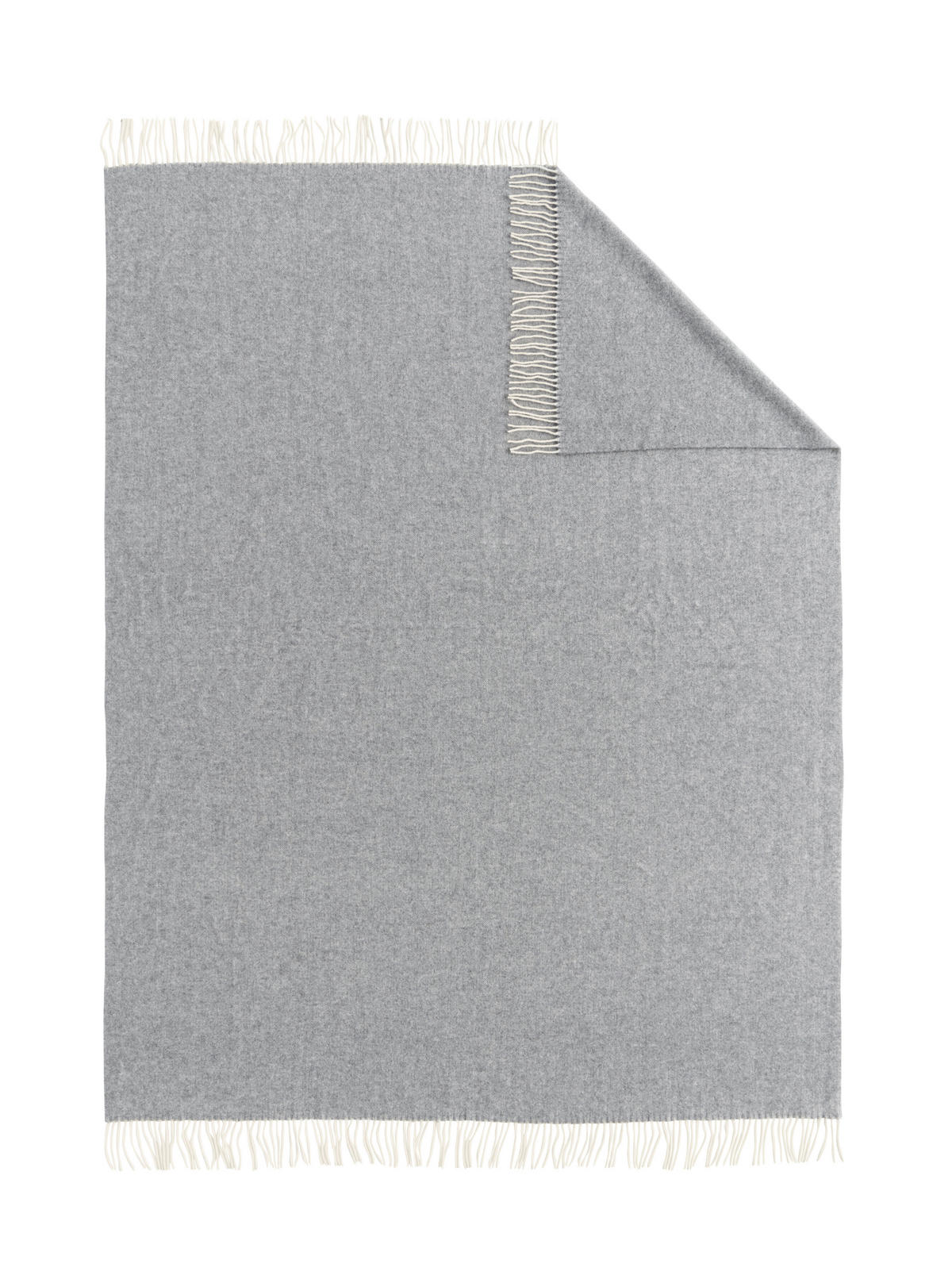 PLÉD, vlna, 150/200 cm - sivá, Basics, textil (150/200cm) - Bugatti