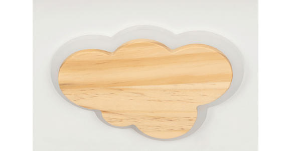 LED-DECKENLEUCHTE 60/45/6 cm   - Naturfarben/Weiß, LIFESTYLE, Holz/Kunststoff (60/45/6cm) - Novel