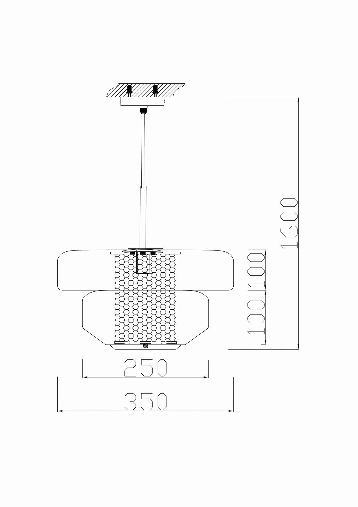 HÄNGELEUCHTE 57697 Hängeleuchte Arcadia 34/180/34 cm  - Gelb, Design, Glas/Metall (34/180/34cm) - Kare-Design