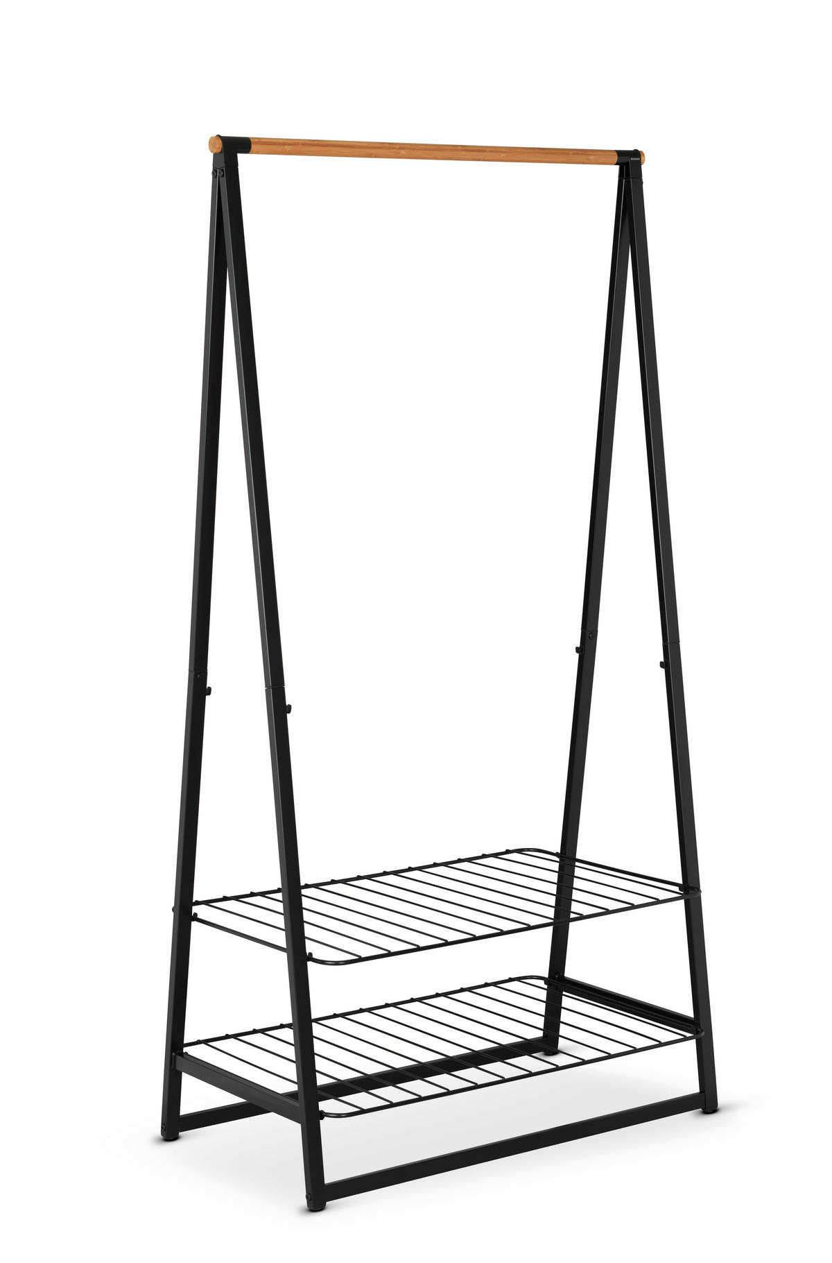 GURULÓS RUHAÁLLVÁNY fekete 190/57/99,5 cm   - fekete, Basics, fém (190/57/99,5cm) - Brabantia