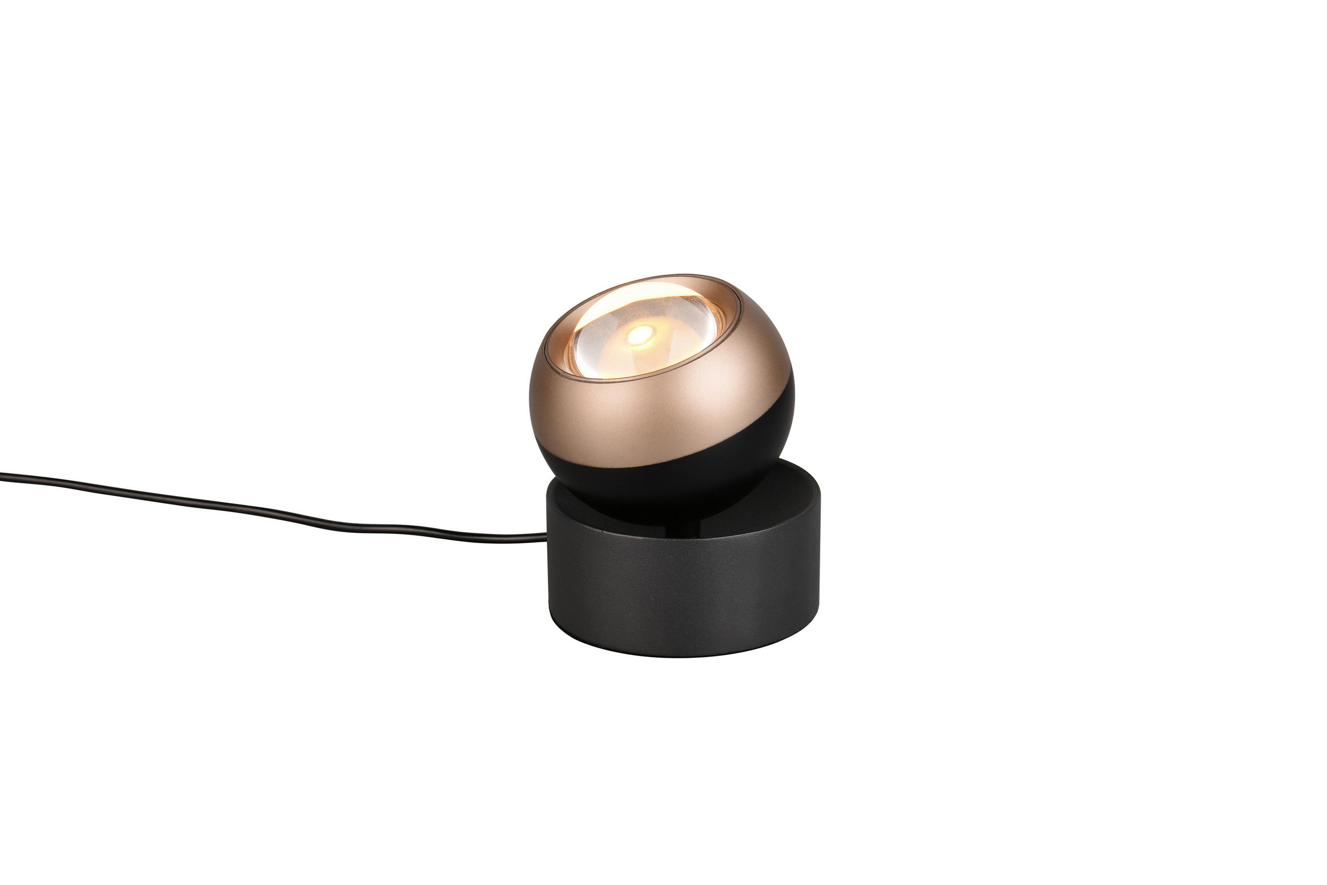 LED BORDSLAMPA - brun/svart, Basics, metall (10/14cm) - Trio Leuchten