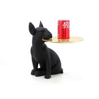 SZOBOR - fekete/arany, Basics, műanyag (34/25/29cm)