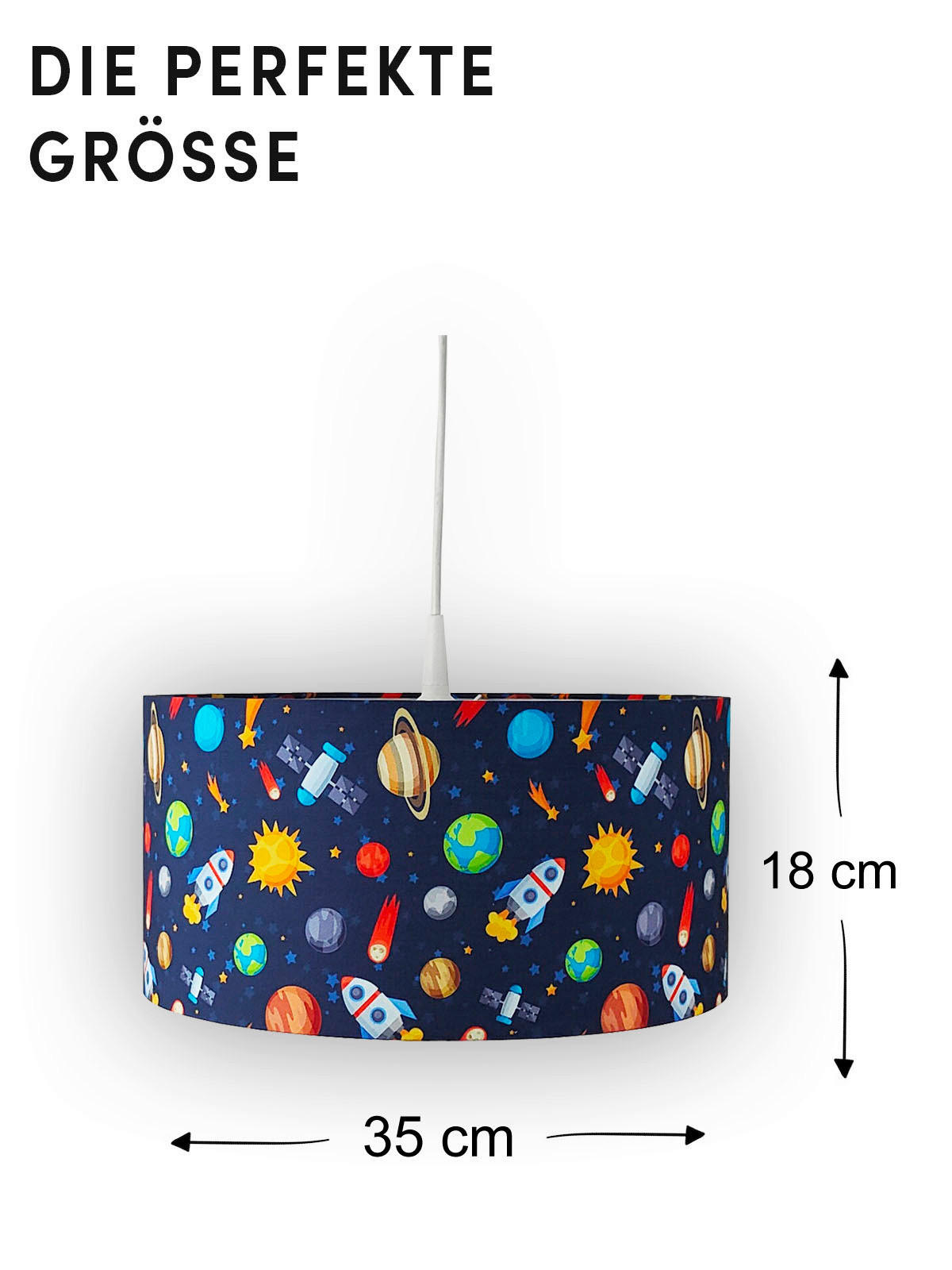 KINDERHÄNGELEUCHTE 35/19/35 cm   - Multicolor, Basics, Textil (35/19/35cm)