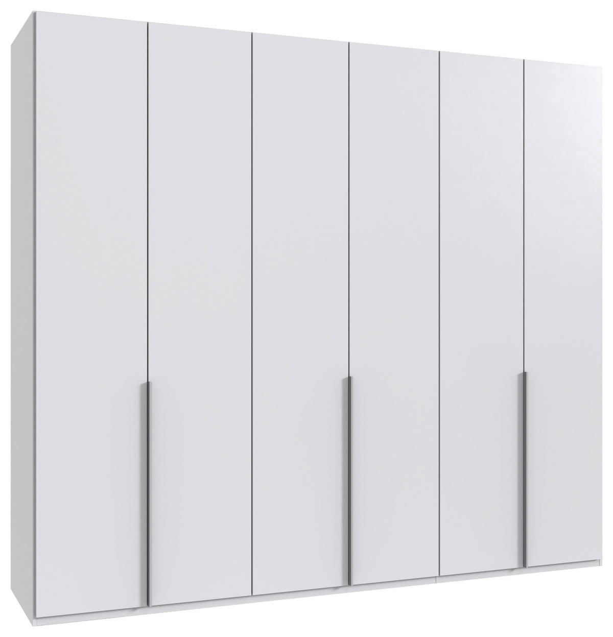 SKRIŇA S OTOČNÝMI DVERAMI, biela, 270/236/58 cm - biela/hliníková, Modern, kov/kompozitné drevo (270/236/58cm) - MID.YOU