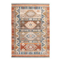 WEBTEPPICH 40/60 cm  - Blau/Beige, Design, Textil (40/60cm) - Novel