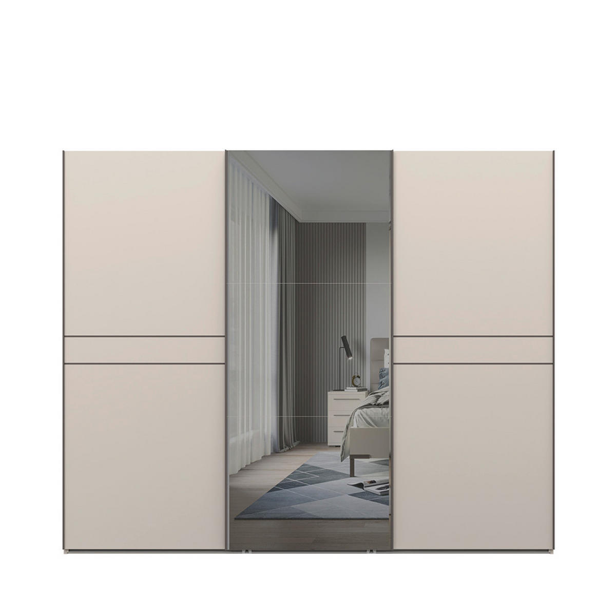 ORMAR S KLIZNIM VRATIMA kašmir   - kašmir, Design, drvni materijal/metal (272/224/61cm) - Hom`in