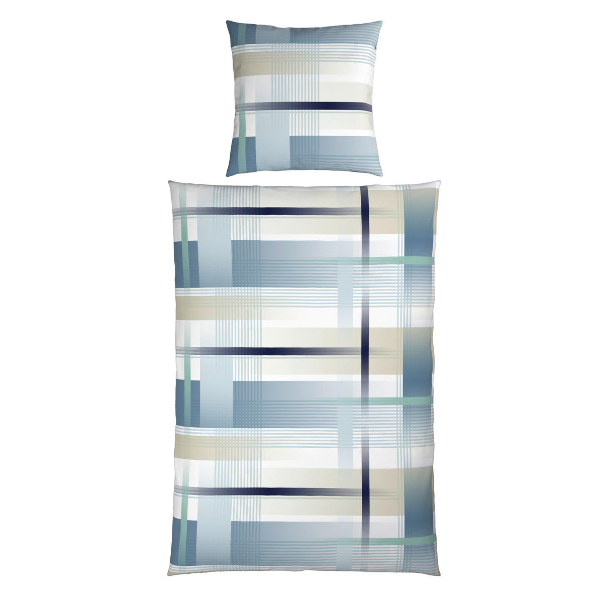 BETTWÄSCHE Flanell 135/200 cm  - Blau, Textil (135/200cm) - Novel