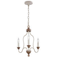 KRONLEUCHTER Hartsville 41.9/59.7 cm  - Weiß/Kernbuche, KONVENTIONELL, Glas/Metall (41.9/59.7cm) - Elstead Lighting