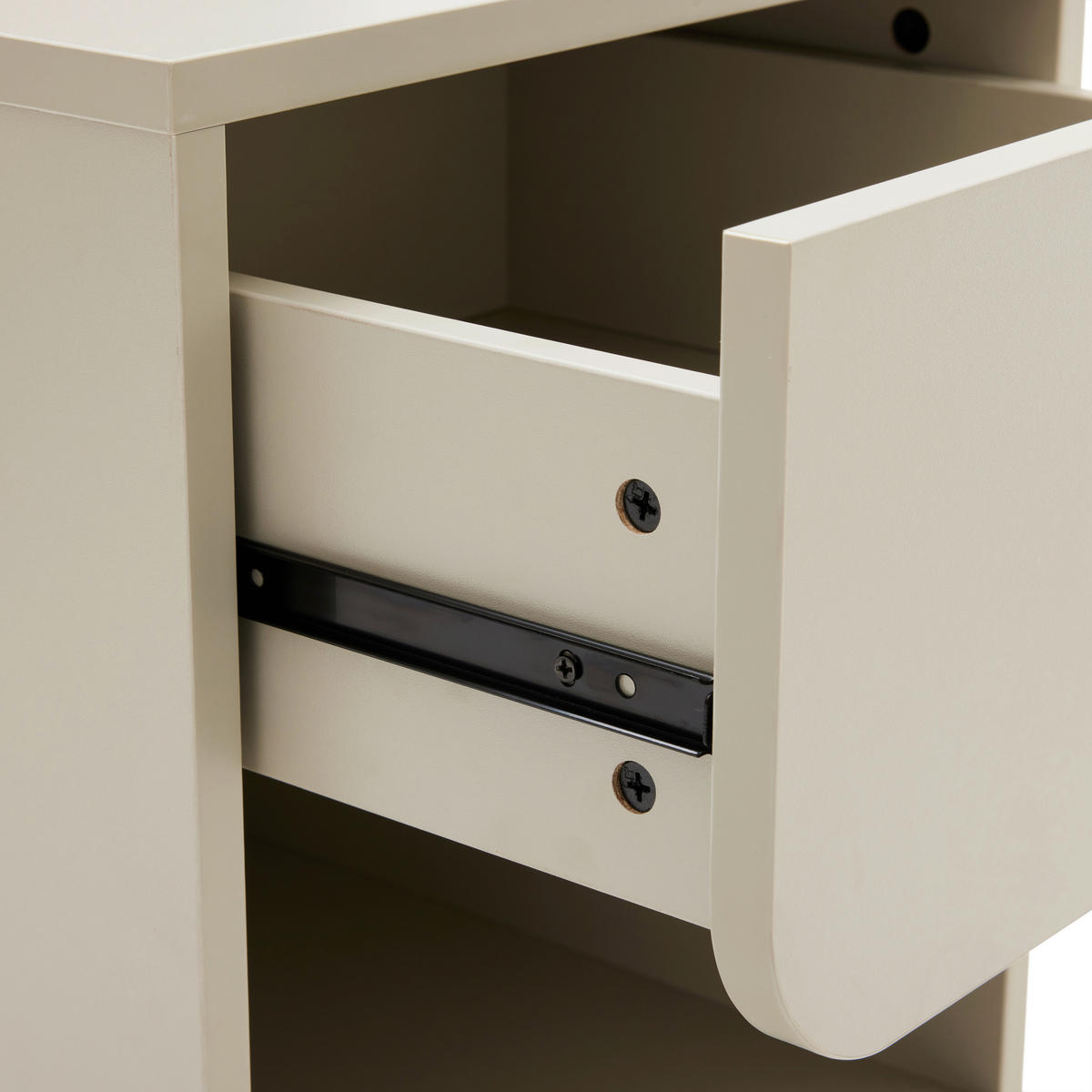 NACHTKÄSTCHEN 40/60/40 cm  in Seidengrau  - Seidengrau, Design, Holzwerkstoff/Metall (40/60/40cm) - Xora