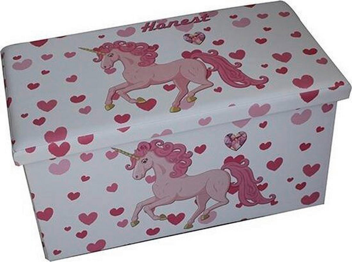 KUTIJA DEKORATIVNA   40/40/76 cm   - bijela/ružičasta, Basics, tekstil (40/40/76cm)