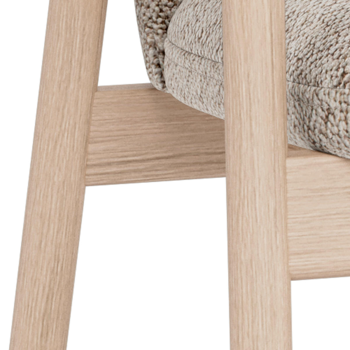 STOL MED ARMSTÖD   flatväv  - beige, Modern, metall/textil (55,5/80,5/57cm) - MID.YOU